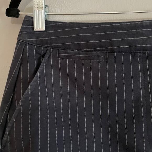 Talbots Navy Pinstripe Stretch Skirt – 10 P | Cotton Blend - Picture 5 of 8